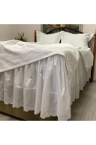 OYA home ملاءة سرير من الساتان القطني صدفي