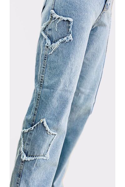 LAMİRAMOOD Starry FEMEIE NOUL SEZON SPECIAL TARASIM JEAN STARRIED PANTALONI