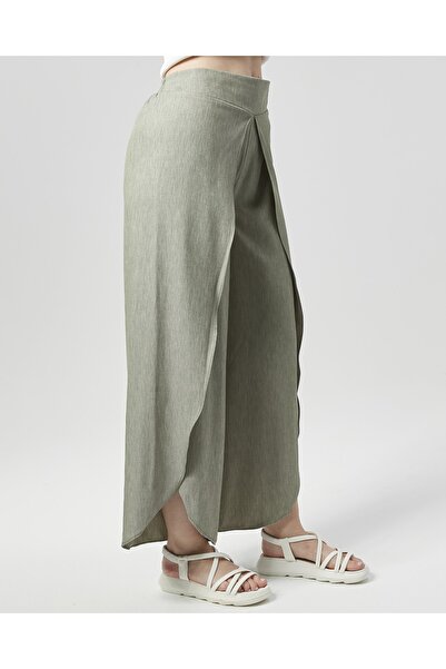 Nuseel Water Green New Season Atlantis Draped Pareo Trousers