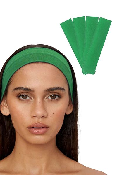 Salvia Dione Πράσινο Σετ 4 Fitness Yoga Hair Band - Γυναικεία και Ανδρικά Μακιγιάζ Περιποίηση δέρματος