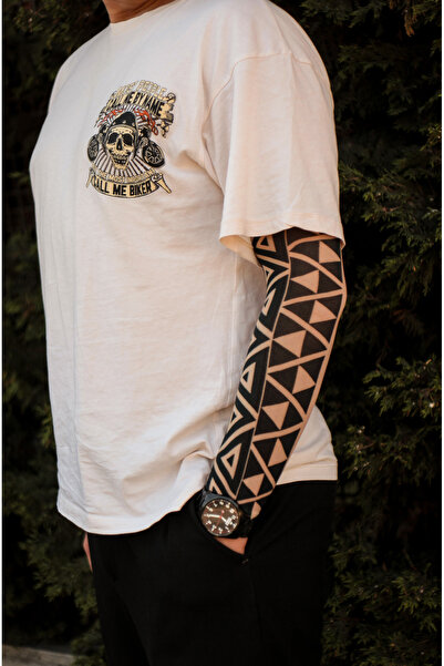 SWANKYSOCKS Giyilebilir Desenli Kol Dövmesi 3D Baskılı Tattoo