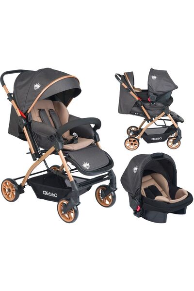 4 Baby Aqua Bebek Arabası Antrasit Travel Puset