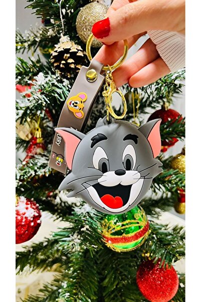 Beenotes Tom ve Jerry Tom Figürlü Cüzdanlı Çantaya Takılabilir Anahtarlık