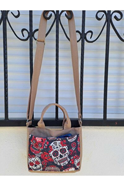 Handream Kuru Kafa Cep Desenli Bez Postacı Çantası