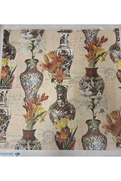 DERYA DESİNG ART ورق ديكوباج نحاسي - DMND227، 30x30 سم