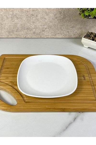 INNOX 18cm Polycarbonate Sweet Oval Square Serving Plate