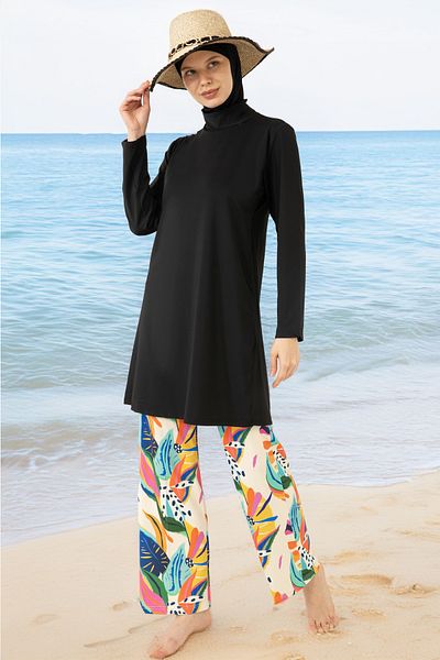 medipek Lycra Fully Covered Hijab Swimsuit