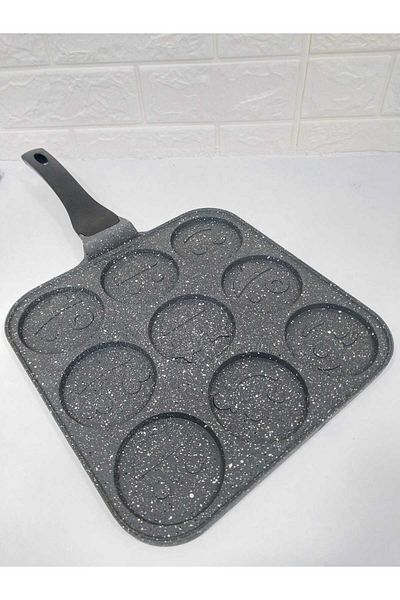 COOKCASE Square Cast Pancake Pan with Emoji