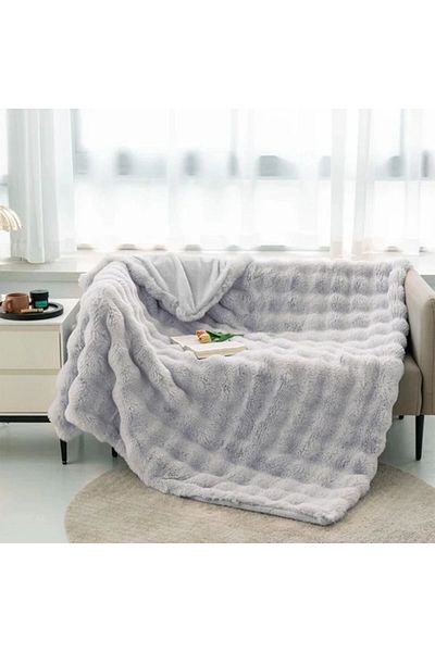 BALADI HOME Thick Rabbit Plush TV Blanket Single Size (1 piece) 130 *155 Very Soft 1 Quality