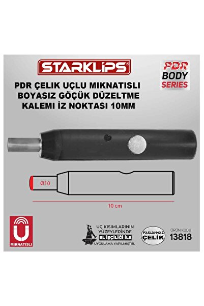 Star Klips Boyasız Göçük Düzeltme Çelik Uçlu Mıknatıslı Boyasız Göçük Düzeltm...