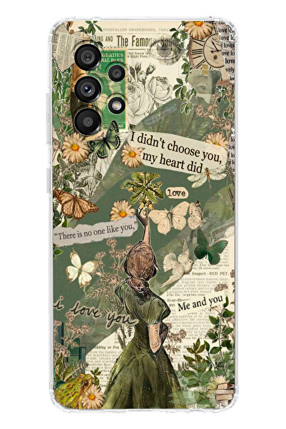 moonset Samsung Galaxy A13 Uyumlu My Heart Did Tasarımlı Baskılı Şeffaf Telef...