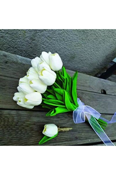 YASİMA Lüks 16 Lı Islak Lale Demeti Düğün Nişan Gelin Ve De Saksı Sevgililer Günü