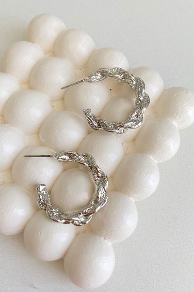Ressia Stud Design Hoop Earrings
