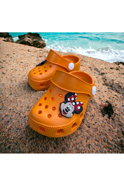 Hızlı Al Micey Mouse Patterned Girl's Cross Slippers