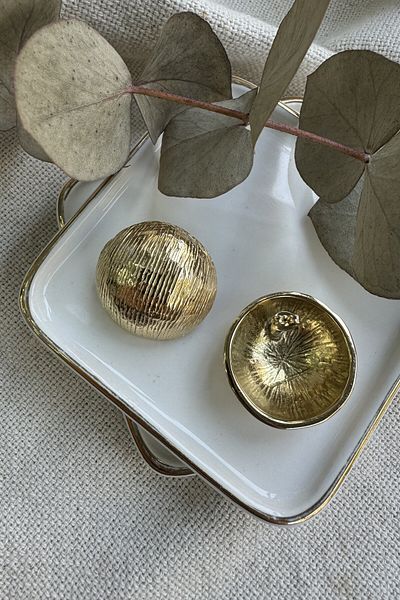 fuya design Steel Earrings - Textured Heel Design