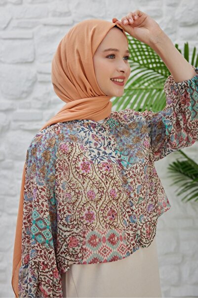 Şalland Organic Cotton Voile Shawl Peach