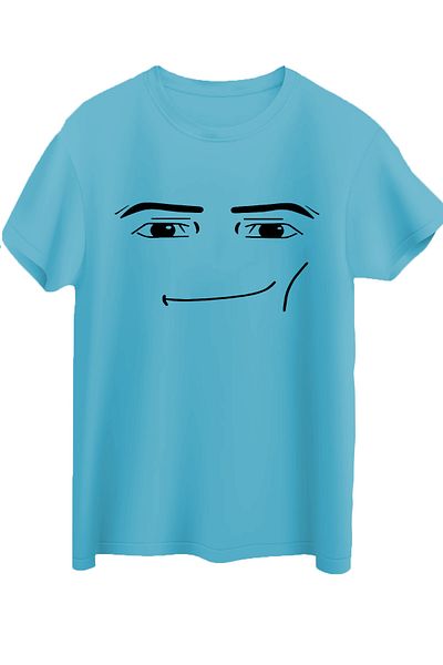 Butik Λευκό μπλουζάκι Unisex Roblox Face Man