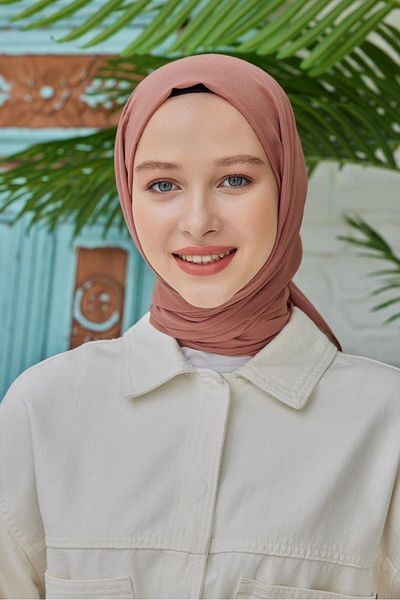 Şalland Organic Cotton Voile Shawl Rose