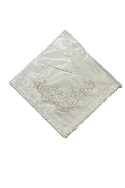 CENGİZ ÇEYİZ Güpürlü 90x90 Lüxs Saten Bohça 833