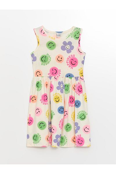 LC Waikiki LCW Kids - Σετ κοριτσίστικου φορέματος με λαιμόκοψη Crew 2 τεμ