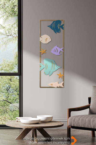 Doreline DoreArt Aquarium Metal Duvar Tablosu, Ev Ofis Duvar Panosu