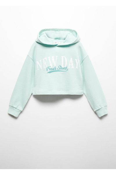 MANGO Kids Green Sweatshirt for Kids