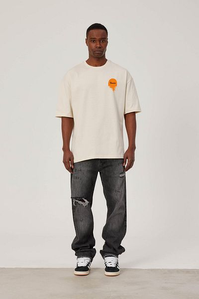 NOMARC Sun Seekers Cream T-Shirt - Γραπτό