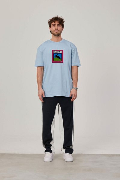 NOMARC Tricou albastru cu imprimeu Grybrand Rabbit