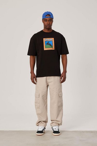 NOMARC Μπλουζάκι με στάμπα Rabbit Black Grybrand