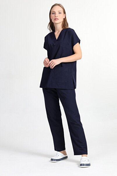 HEMİ Uniformă unisex pentru asistentă medicală și uniformă pentru medic, cu m...