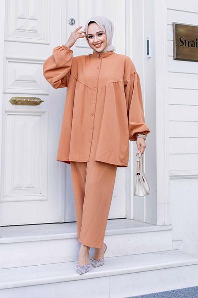 MİSSKAYLE Σετ μανίκια Hijab Camel Balloon