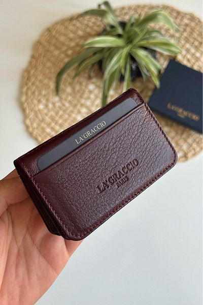 La La'Graccio Paris La'Graccio Paris Defn Genuine Leather Card Holder Wallet