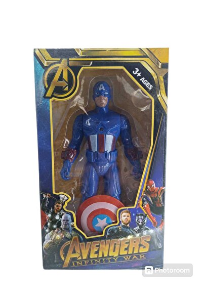 Şems Pazarlama Işıklı Kaptan Amerika Kalkanlı