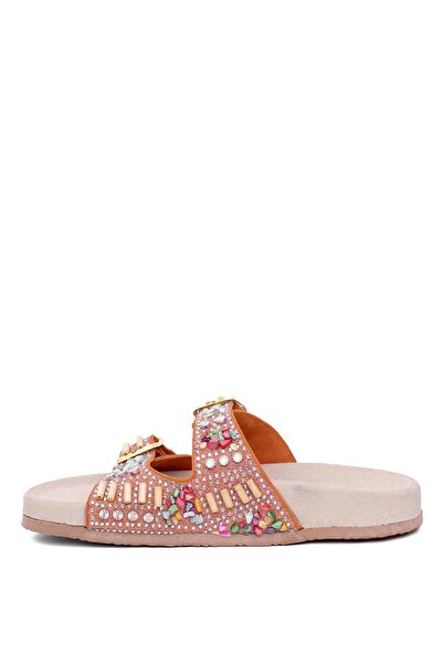 Ayakkabı Fuarı Zeyn 7803N Помаранчеві жіночі туфлі з натуральної шкіри