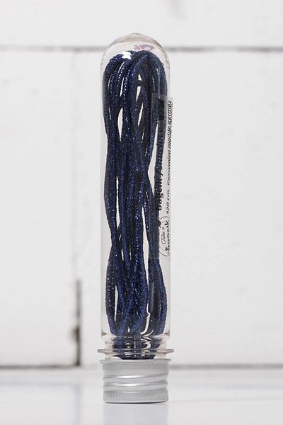 Take a Baacık 110 cm Glittery Saks Blue Thin Shoelaces