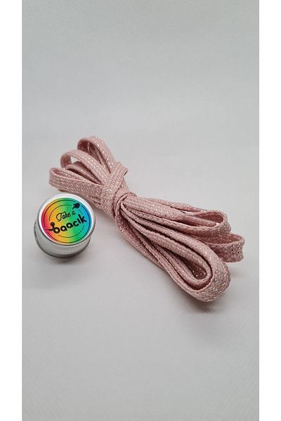 Take a Baacık Glittery Pink Shoelaces 110 cm
