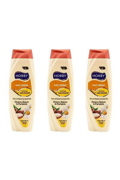 Hobby Argan Oil and Chamomile Flower Conditioner - 500ml X 3 Pieces