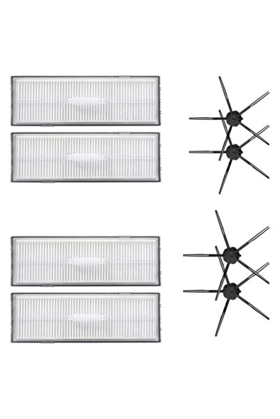 Ozemtek Set de 4 filtre Hepa și 4 perii laterale pentru Roborock S7/S7 Max/S7...