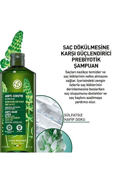 Yves Rocher Prebiotic Anti-Chute Shampoo - Anti Hair Loss, 300ml