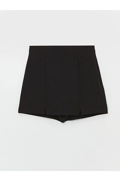 LC Waikiki Lcw Vision Women's Straight Skirt with Zippered Waist and Shorts