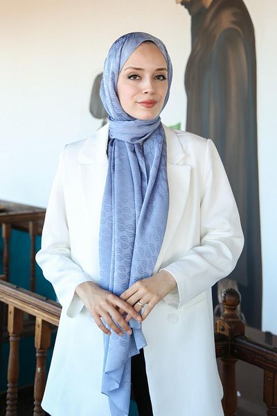 Hint İpek JAKAV13-12 Model șal jacquard