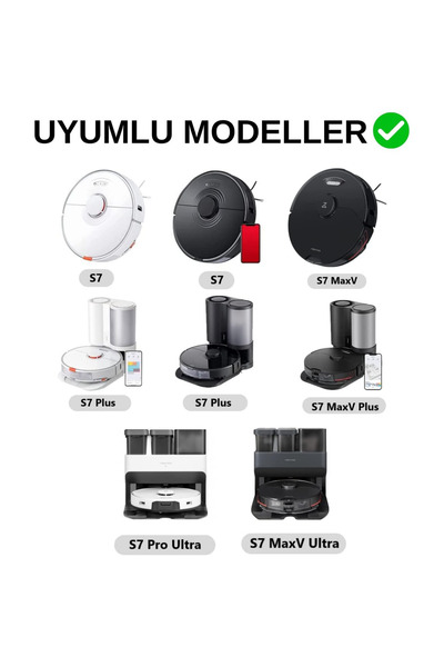 Ozemtek Roborock S7 Ultra T7 T7s съвместима 5-зъбна странична четка - резервна част