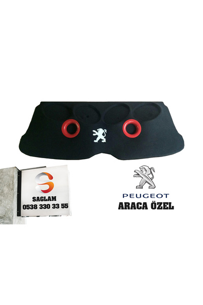 Sağlam PEUGEOT 206 PANDİZOT POLYESTERLİ KABARTMALI 2 PORTLU