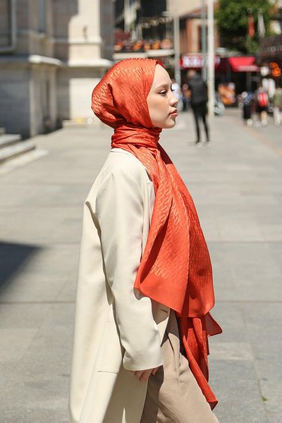Hint İpek Jakav12-04 Jacquard Shawl