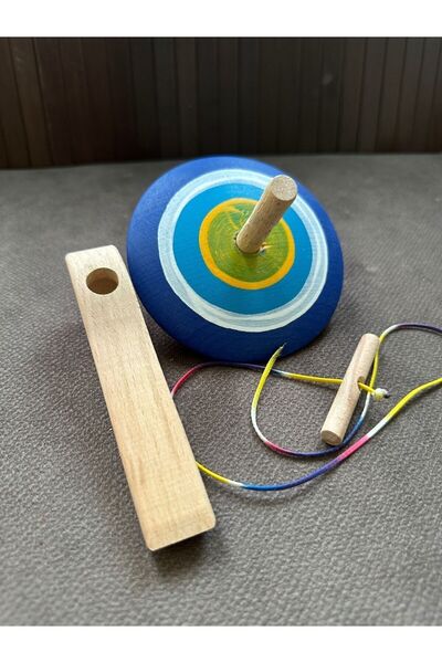 ZUGASHI El Yapımı Ahşap Topaç - Çocuklar Için - 100% Doğal- Eğitici Ve Eğlenc...