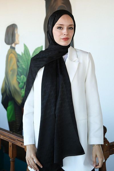 Hint İpek Jakav13-17 Model Jacquard Shawl