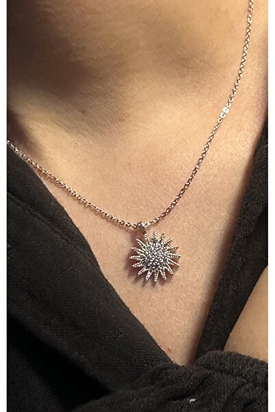 BİOFİSTORE Stone Sun Detailed Bijouterie Necklace