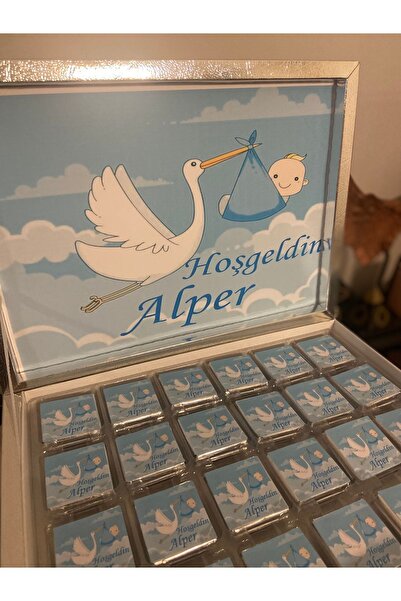 İdalin Concept Hoşgeldin Bebek İyi Doğdun Bebek Erkek bebek Çikolatası 48 adet