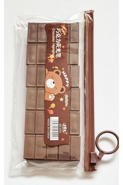 Modellino 6-Piece Chocolate Shaped Highlighter with Zippered Bag
