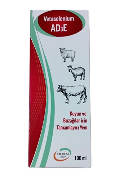 Büyükbaş Hayvanlar İçin AD3E Vitamini 100  ml " Besi hayvanlarının performansını Artırması İçin)